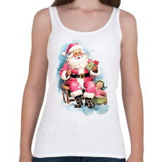 PRINTFASHION Vintage télapó - Női atléta - Fehér
