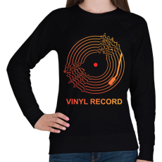 PRINTFASHION vinyl record - Női pulóver - Fekete
