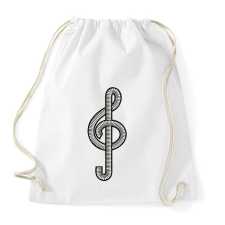 PRINTFASHION Violinkulcs - Sportzsák, Tornazsák - Fehér tornazsák