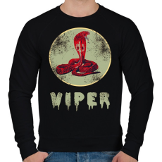 PRINTFASHION viper - Férfi pulóver - Fekete