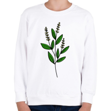 PRINTFASHION virág-006 - Gyerek pulóver - Fehér gyerek pulóver, kardigán