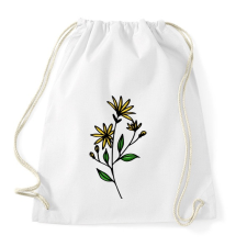 PRINTFASHION virág-007 - Sportzsák, Tornazsák - Fehér tornazsák