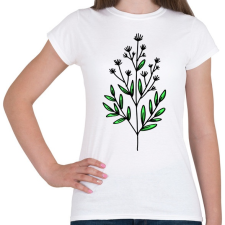 PRINTFASHION virág-008 - Női póló - Fehér női póló