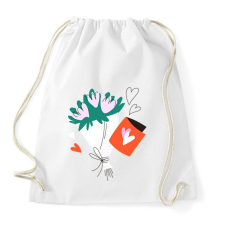 PRINTFASHION Virág csokor - Sportzsák, Tornazsák - Fehér tornazsák