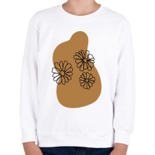 PRINTFASHION Virág - Gyerek pulóver - Fehér gyerek pulóver, kardigán