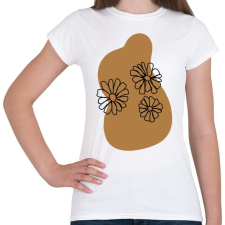 PRINTFASHION Virág - Női póló - Fehér női póló