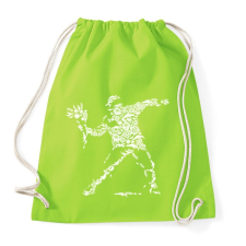 PRINTFASHION Virág vandalizmus - Sportzsák, Tornazsák - Limezöld tornazsák