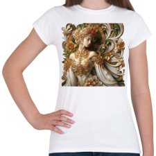 PRINTFASHION Virágkirálynő - Női póló - Fehér női póló