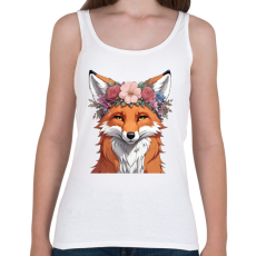PRINTFASHION virágkoszorús róka - Női atléta - Fehér