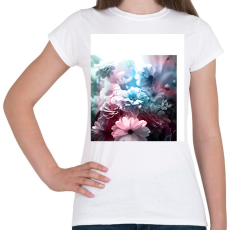 PRINTFASHION virágok 4 - Női póló - Fehér