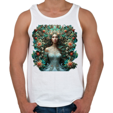 PRINTFASHION Virágok királynője - Férfi atléta - Fehér