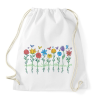 PRINTFASHION Virágok - Sportzsák, Tornazsák - Fehér