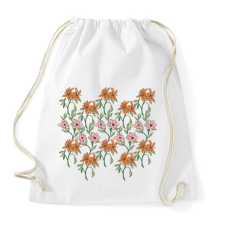 PRINTFASHION Virágok - Sportzsák, Tornazsák - Fehér tornazsák
