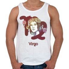 PRINTFASHION Virgo színes - Férfi atléta - Fehér