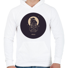 PRINTFASHION Virgo - Szűz - Férfi kapucnis pulóver - Fehér