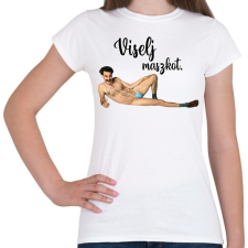 PRINTFASHION Viselj maszkot - Női póló - Fehér női póló