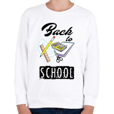 PRINTFASHION vissza a suliba - Gyerek pulóver - Fehér gyerek pulóver, kardigán