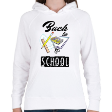 PRINTFASHION vissza a suliba - Női kapucnis pulóver - Fehér