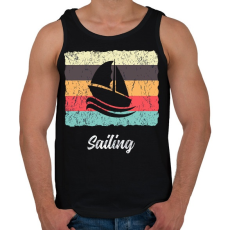 PRINTFASHION Vitorlázás - Férfi atléta - Fekete