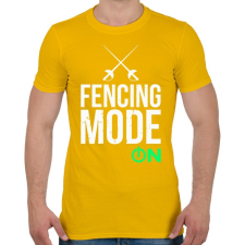 PRINTFASHION Vívás - Férfi póló - Sárga férfi póló