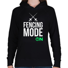 PRINTFASHION Vívás - Női kapucnis pulóver - Fekete női pulóver, kardigán