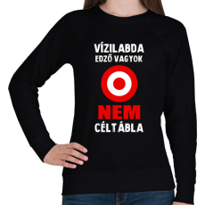 PRINTFASHION Vízilabda edző vagyok - Női pulóver - Fekete