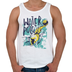 PRINTFASHION vizilabda sport - Férfi atléta - Fehér