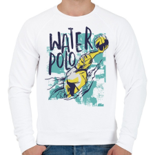 PRINTFASHION vizilabda sport - Férfi pulóver - Fehér férfi pulóver, kardigán
