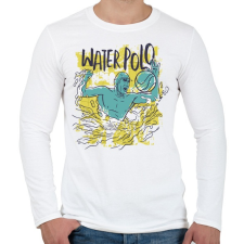 PRINTFASHION Vízilabda sport - water polo - Férfi hosszú ujjú póló - Fehér férfi póló