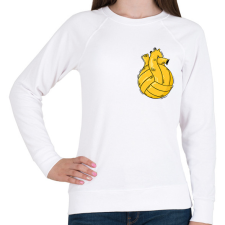 PRINTFASHION Vízilabda szív - Női pulóver - Fehér női pulóver, kardigán