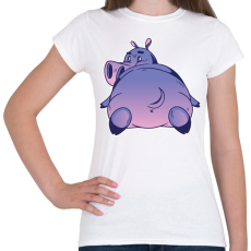 PRINTFASHION Víziló - Női póló - Fehér