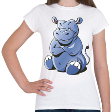 PRINTFASHION Víziló - Női póló - Fehér