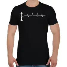 PRINTFASHION Vizipipa - Férfi póló - Fekete férfi póló