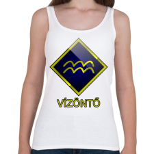 PRINTFASHION Vízöntő - Női atléta - Fehér női trikó