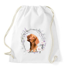 PRINTFASHION vizsla kutyus - női - Sportzsák, Tornazsák - Fehér tornazsák
