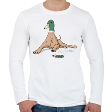 PRINTFASHION vizslatás szóvicc - Férfi hosszú ujjú póló - Fehér férfi póló