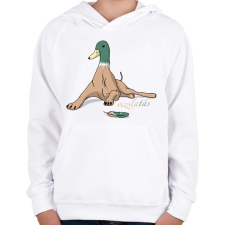 PRINTFASHION vizslatás szóvicc - Gyerek kapucnis pulóver - Fehér gyerek pulóver, kardigán