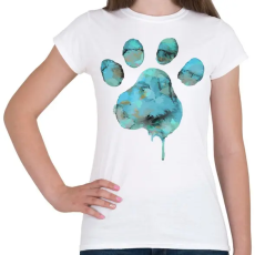 PRINTFASHION Vízszínű Mancs - Női póló - Fehér
