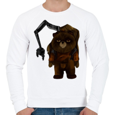 PRINTFASHION Vladdy - Férfi pulóver - Fehér férfi pulóver, kardigán