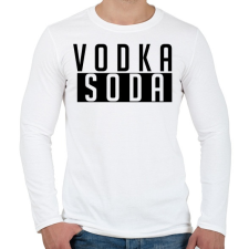 PRINTFASHION VODKA - Férfi hosszú ujjú póló - Fehér férfi póló