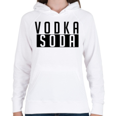 PRINTFASHION VODKA - Női kapucnis pulóver - Fehér