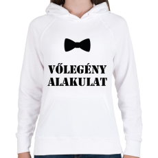 PRINTFASHION vőlegény alakulat - Női kapucnis pulóver - Fehér