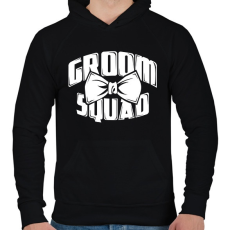 PRINTFASHION Vőlegény creww - Férfi kapucnis pulóver - Fekete