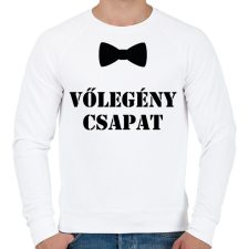 PRINTFASHION Vőlegény csapat - Férfi pulóver - Fehér férfi pulóver, kardigán