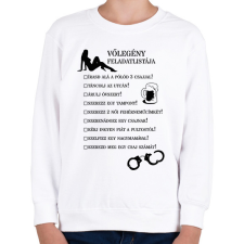 PRINTFASHION Vőlegény feladatlistája - Gyerek pulóver - Fehér gyerek pulóver, kardigán
