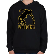 PRINTFASHION Vőlegény - Gyerek kapucnis pulóver - Fekete gyerek pulóver, kardigán