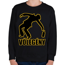 PRINTFASHION Vőlegény - Gyerek pulóver - Fekete