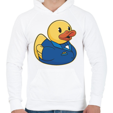 PRINTFASHION Vőlegény kacsa - Férfi kapucnis pulóver - Fehér