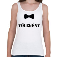 PRINTFASHION Vőlegény - Női atléta - Fehér női trikó