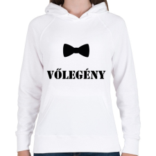 PRINTFASHION Vőlegény - Női kapucnis pulóver - Fehér női pulóver, kardigán